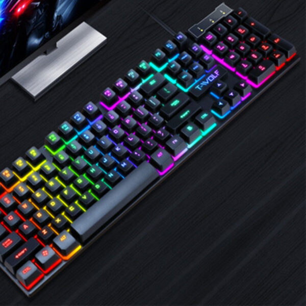 Gaming Usb Luminous Wired Keyboard Floating Manipulator - Image 6