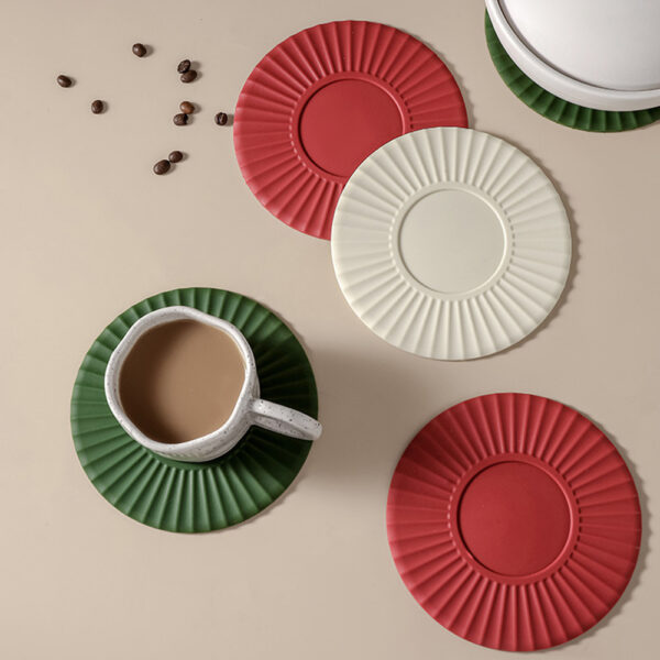 Non-slip Silicone Dining Table Placemat Kitchen Accessories Mat Cup Bar Drink Coffee Mug Pads, Heat Insulation Coasters, Drink Cup Mat For Bar Kitchen And Patio Tabletop - Image 3