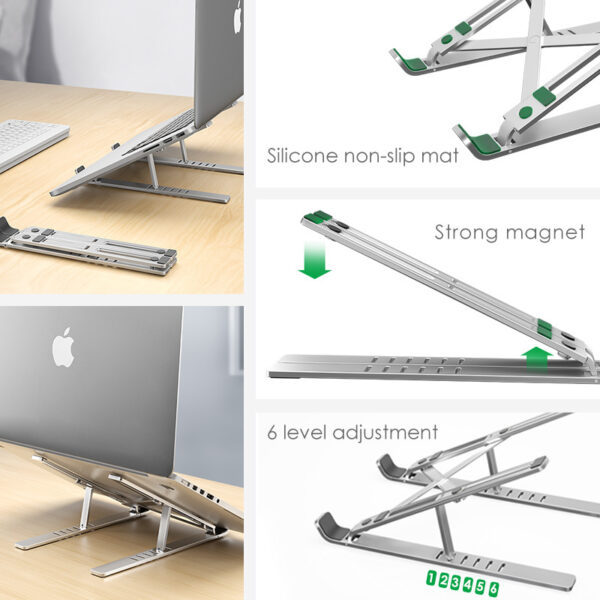 Laptop stand cooling portable adjustable stand - Image 6