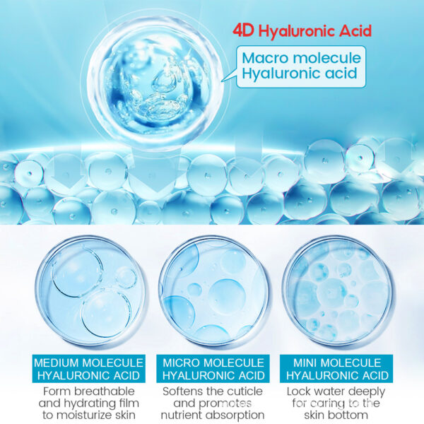 Hyaluronic Acid Face Serum Anti-Aging Shrink Pore Whitening Moisturizing Face Cream Dry Skin Care - Image 10